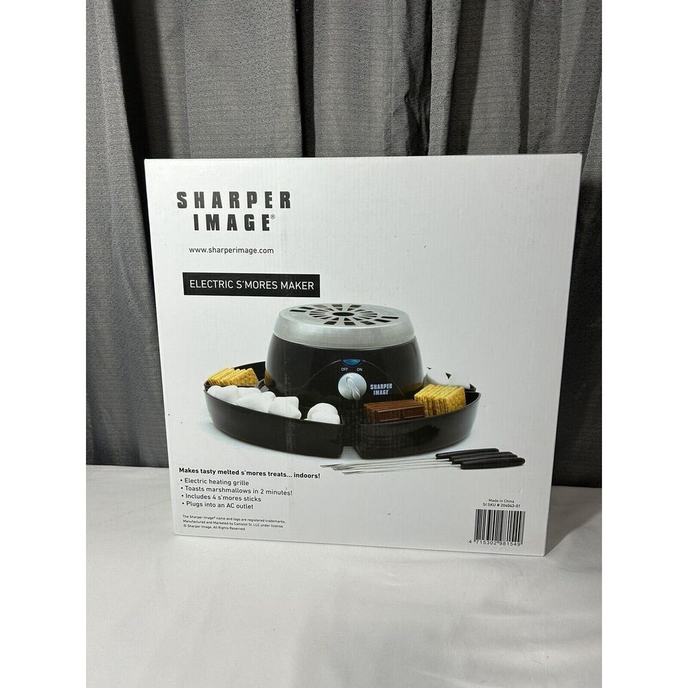Sharper Image S'Mores Maker-with 4 marshmallow forks-stainless steel